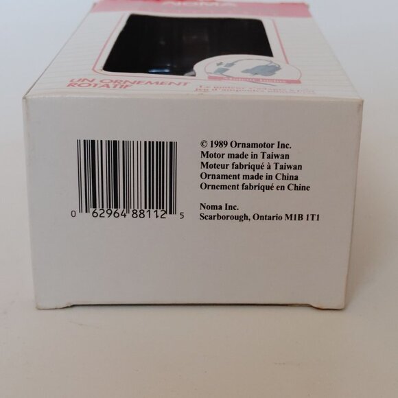 VINTAGE NOMA Ornamotion Elf Weather vein Rotating Christmas Ornament w Box - Picture 8 of 11